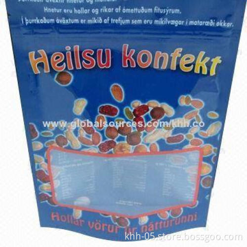 Zipper Pouch, Used for Food Packing, Customized Sizes and Printing are Accepted